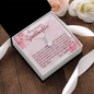 To My Granddaughter - Alluring Beauty Necklace with Message Card