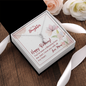 To My Daughter - Alluring Beauty Necklace with Birthday Message Card