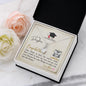 To My Daughter - Alluring Beauty Necklace with Graduation Message Card & QR code for E-Card