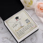 To My Daughter - Alluring Beauty Necklace with Graduation Message Card & QR code for E-Card