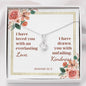 Alluring Beauty Necklaces with A Bible Verse Card - Jeremiah 31:3