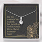 Alluring Beauty Necklaces with Bible Verse Card - Romans 6:23