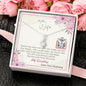 To My Wife - Alluring Beauty Necklace with Message Card & QR code for E-Card