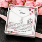 Dear Mom - Alluring Beauty Necklace with Message Card & QR code for E-Card