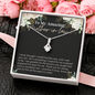 Daughter To Mother In Law - Alluring Beauty Necklace with Message Card