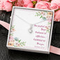 Alluring Beauty Necklace with Bible Verse Card - Romans 12:12