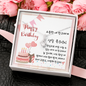 To My Friend - Alluring Beauty Necklace with Happy Birthday Message Card in KOREAN