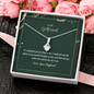 To My Girlfriend - Alluring Beauty Necklaces with Romantic Message Card - Loving Family