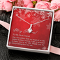 To My Best Friend - Alluring Beauty Necklace with Christmas Message Card