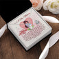 To A New Mom - Alluring Beauty Necklace with Happy 1st Mother's Day Message Card & QR code for E-Card