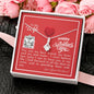 To My Wife - Alluring Beauty Necklace with V-day Message Card & QR code for E-Card
