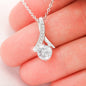 Dear Mum - Alluring Beauty Necklace with Mother's Day Message Card & QR code for E-Card
