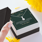 To My Girlfriend - Alluring Beauty Necklaces with Romantic Message Card - Loving Family