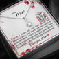Dear Mom - Alluring Beauty Necklace with Message Card & QR code for E-Card