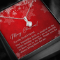 To My Best Friend - Alluring Beauty Necklace with Christmas Message Card