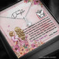 Mom To Daughter - Alluring Beauty Necklace with Message Card & QR code for E-Card