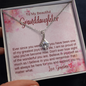 To My Granddaughter - Alluring Beauty Necklace with Message Card