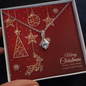 Alluring Beauty Necklace with Christmas Card - Red