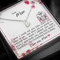 Dear Mom - Sweetest Hearts Necklace with Message Card & QR code for E-Card