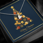 Sweetest Hearts Necklace with Christmas Card