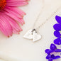 Dear Mom - Sweetest Hearts Necklace with Message Card & QR code for E-Card