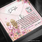 Mom To Daughter - Sweetest Hearts Necklace with Message Card & QR code for E-Card