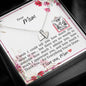 Dear Mom - Sweetest Hearts Necklace with Message Card & QR code for E-Card