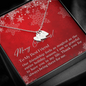 To My Best Friend - Sweetest Hearts Necklace with Christmas Messages Card