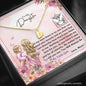 Mom To Daughter - Sweetest Hearts Necklace with Message Card & QR code for E-Card