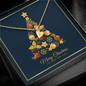 Sweetest Hearts Necklace with Christmas Card