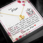 Dear Mom - Sweetest Hearts Necklace with Message Card & QR code for E-Card