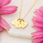 Dear Mom - Sweetest Hearts Necklace with Message Card & QR code for E-Card