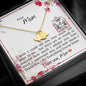 Dear Mom - Sweetest Hearts Necklace with Message Card & QR code for E-Card