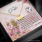 Mom To Daughter - Sweetest Hearts Necklace with Message Card & QR code for E-Card