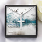 Cross Necklace with Bible Verse Card - Matthew 17:20