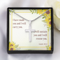 Cross Necklace with Bible Verse Card - Isaiah 46:4