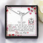 Dear Mom - Cross Necklace with Message Card & QR code for E-Card