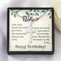 To My Bestie - Cross Necklaces with Birthday Message Card
