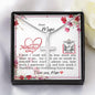Dear Mum - Cross Necklace with Mother's Day Message Card & QR code for E-Card