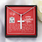 To My Wife - Cross Necklace with V-day Message Card & QR code for E-Card