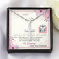 To My Wife - Cross Necklace with Message Card & QR code for E-Card
