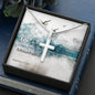 Cross Necklace with Bible Verse Card - Matthew 17:20
