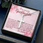 To My Granddaughter - Cross Necklace with Message Card
