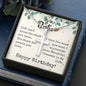 To My Bestie - Cross Necklaces with Birthday Message Card