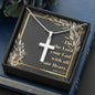 Cross Necklace with Bible Verse Card - Mark 12:30