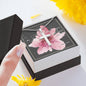 Cross Necklace with Bible Verse Card - Psalms 63:8