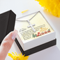To My Daughter - Cross Necklace with Christmas Message Card - Santa