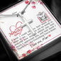 Dear Mum - Cross Necklace with Mother's Day Message Card & QR code for E-Card