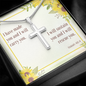 Cross Necklace with Bible Verse Card - Isaiah 46:4