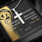 Cross Necklace with Bible Verse Card - John 3:16